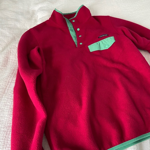Patagonia pink and green fleece - Picture 2 of 4